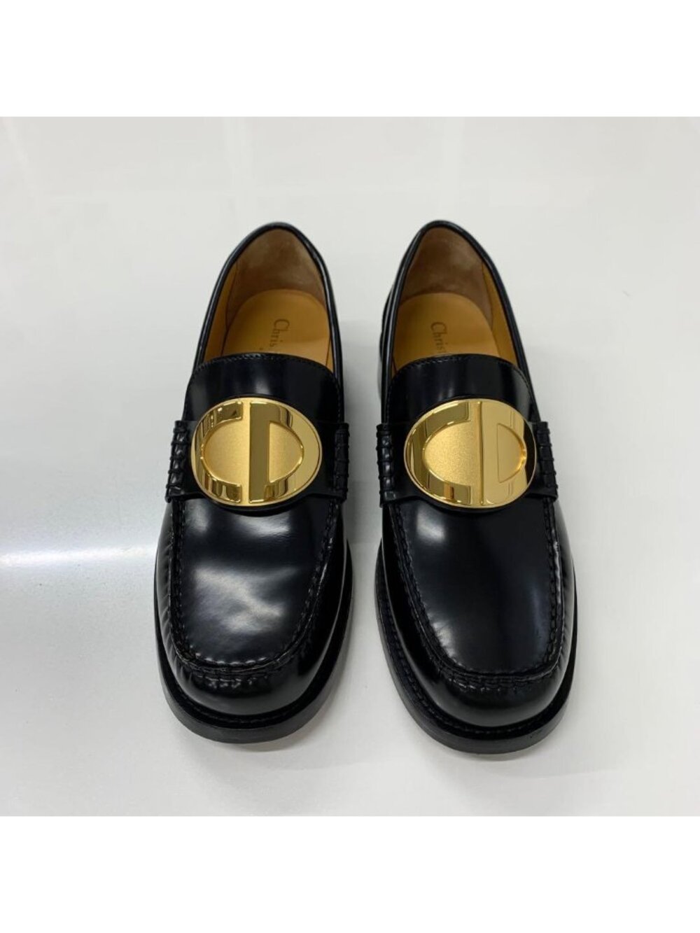 Dior Forever CD Logo Plate Loafers - Picture 2 of 9